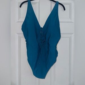 Shade & Shore Teal One Piece Swimsuit